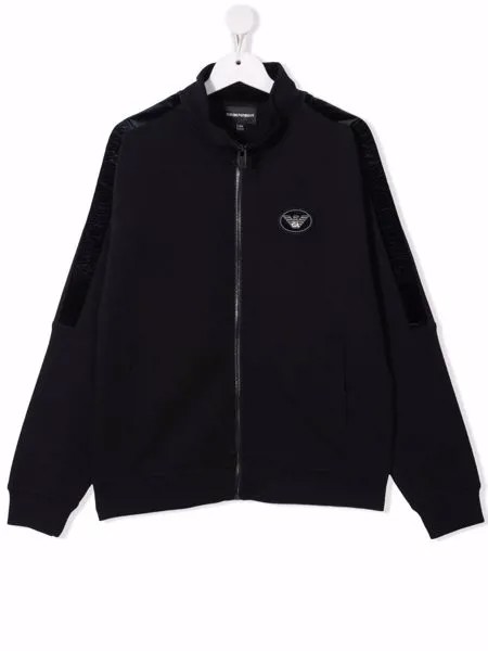 Emporio Armani Kids бомбер с логотипом