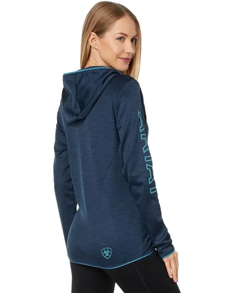 Худи Ariat Byron Full Zip Hoodie, цвет Deep Petroleum