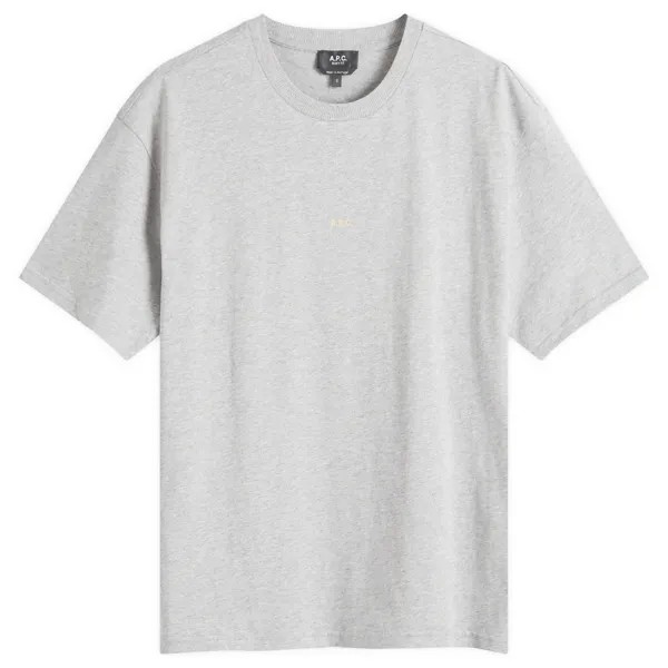 Футболка A.P.C. Micro Logo T-Shirt, цвет Heather Grey & Yellow