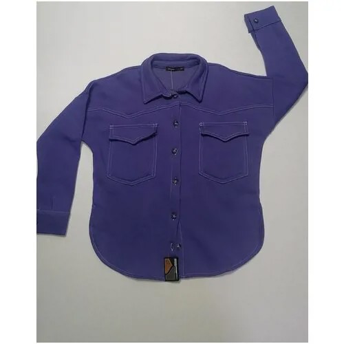 Рубашка, размер 140 рост, фиолетовый
