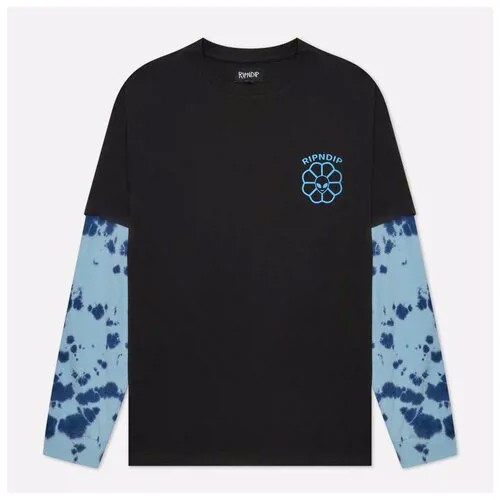 Мужской лонгслив Ripndip Get A Grip Double Sleeve чёрный , Размер S
