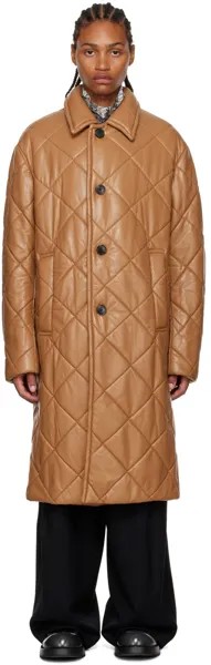 Коричневое пальто Redmore Dries Van Noten