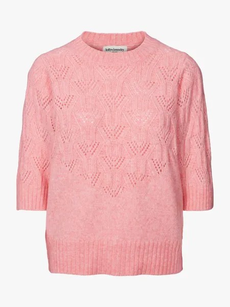 Вязаная блузка Lollys Laundry Mala, розовая