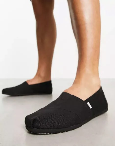 Черные эспадрильи TOMS Alpargata