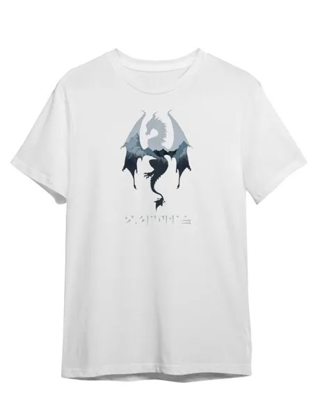 Футболка унисекс СувенирShop Skyrim/Скайрим/The Elder Scrolls 24 белая 5XL