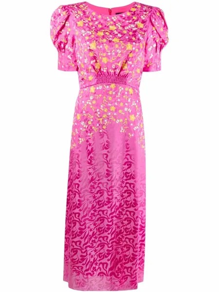 Saloni платье макси с цветочным принтом
