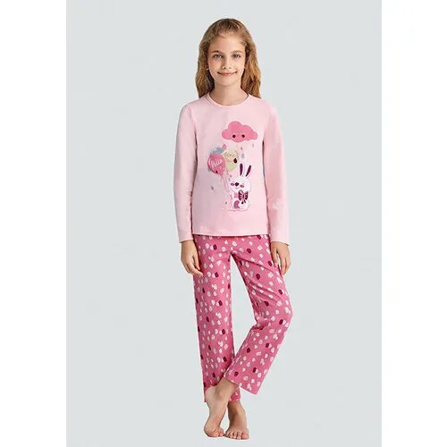 Пижама BAYKAR для девочек, размер 86-92, мультиколор
