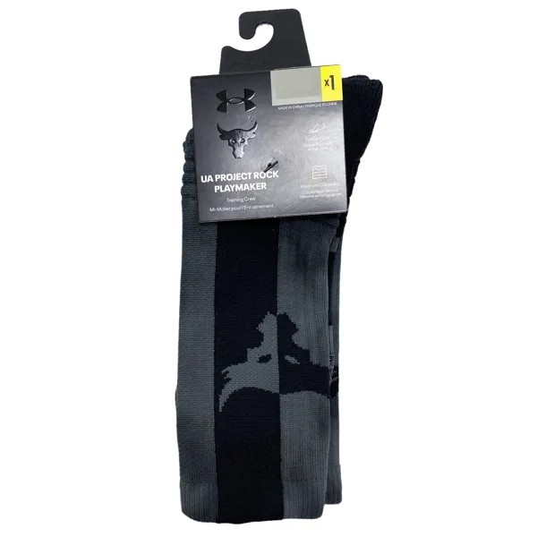 Носки для тренировок Under Armour Unisex UA Playmaker Project Rock Grey/Black