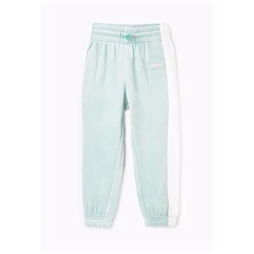 Мятные спортивные брюки Jogger из велюра для девочки Gloria Jeans