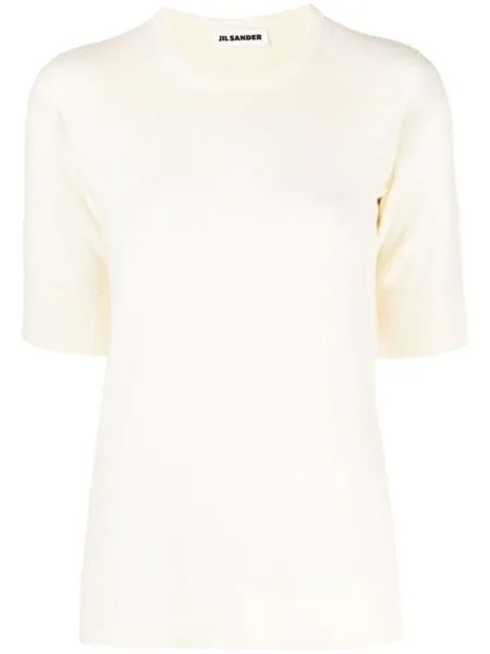 Jil Sander футболка с круглым вырезом, нейтральный цвет