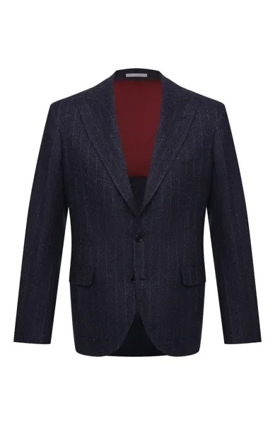 Пиджак из шерсти и шелка Brunello Cucinelli