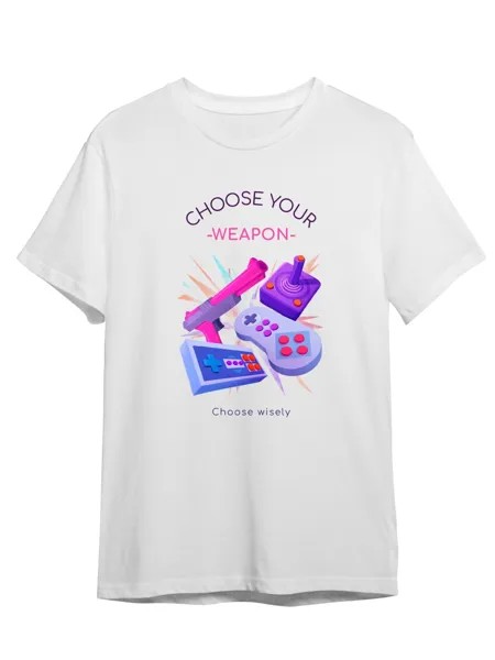 Футболка унисекс СувенирShop Gamer/Геймер 2 белая XL (50-52)