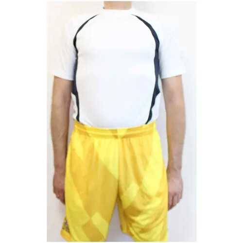 Шорты спортивные мужские NIKE, желтые Crabs Lacrosse, размер L