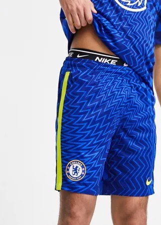 Синие шорты Nike Football Chelsea FC 2021/2022 Home Stadium-Голубой