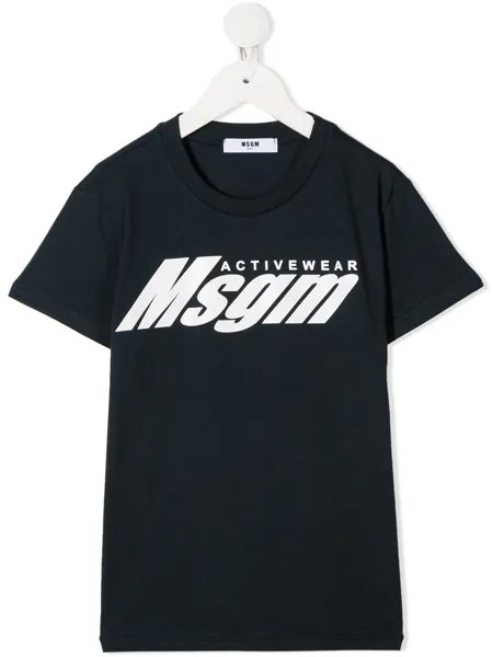 MSGM Kids футболка с логотипом