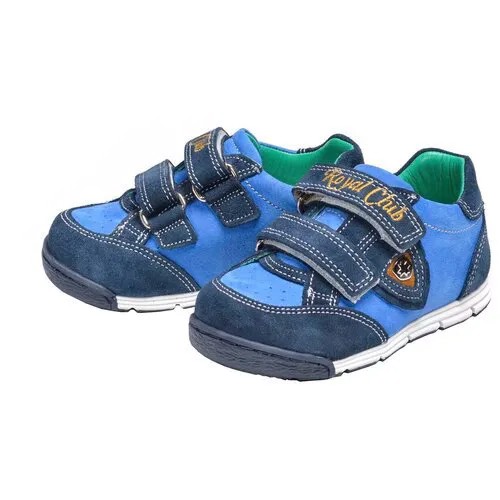 Полуботинки-кроссовки Минимен синие для мальчика, размер 21