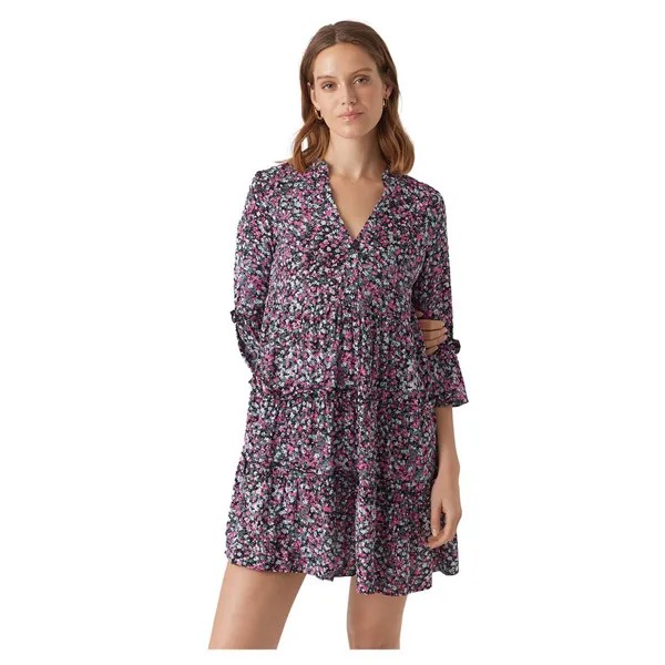 Платье Vero Moda Easy Joy 3/4 Sleeve, фиолетовый