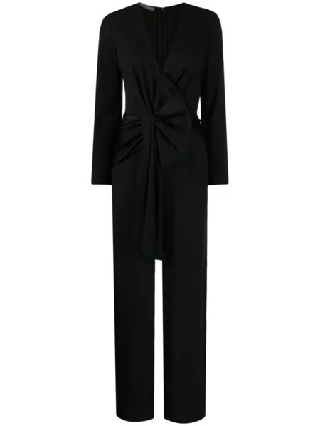 Alberta Ferretti атласный комбинезон Enver, черный