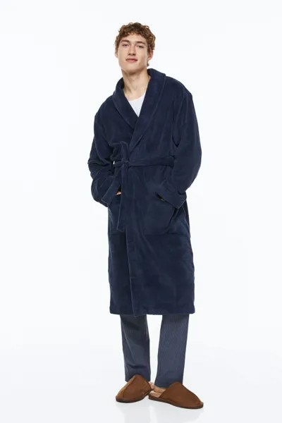 Халат мужской H&M 0575238011 синий L/XL (доставка из-за рубежа)