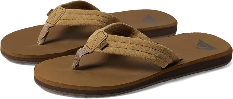 Шлепанцы Carver Suede Core Quiksilver, цвет Tan 1