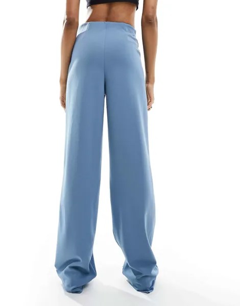 Синие широкие брюки из джерси Vero Moda