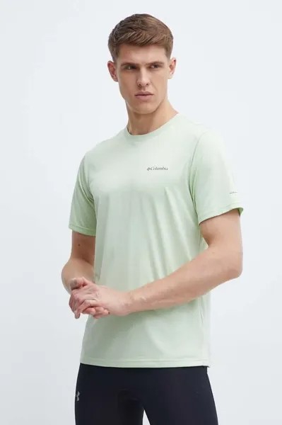 Спортивная футболка для походов Columbia, зеленый