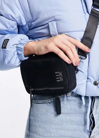Черная миниатюрная сумка через плечо из нейлона Elle Sport-Черный