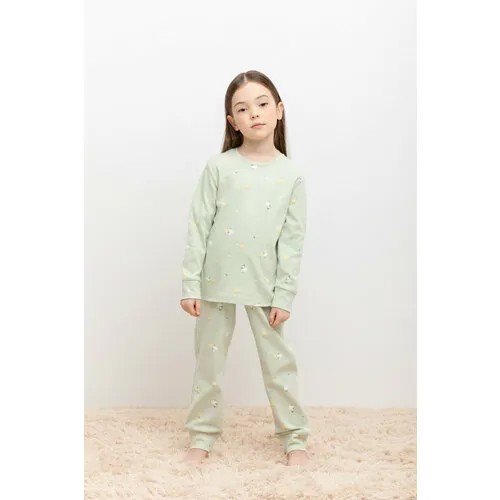 Пижама  crockid, размер 64/128, зеленый