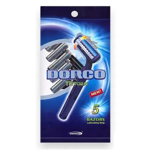 Бритвенный станок Dorco TG702N ,черный, 5 шт.