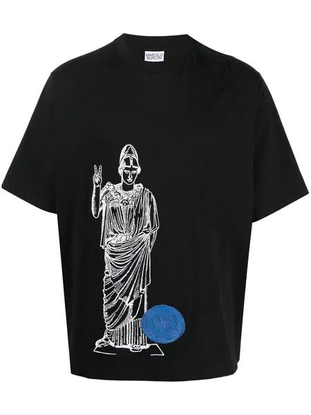 Marcelo Burlon County of Milan футболка с графичным принтом