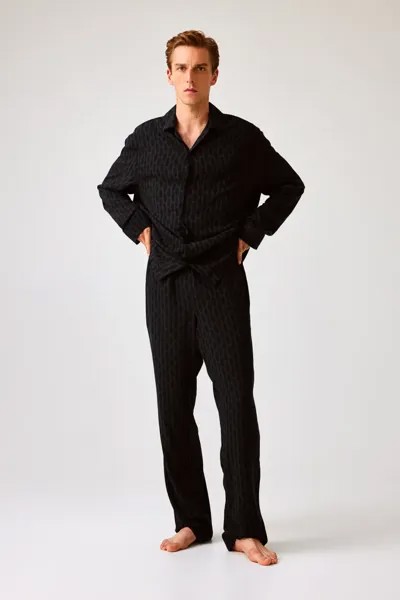 Свободная пижама H&M, черный