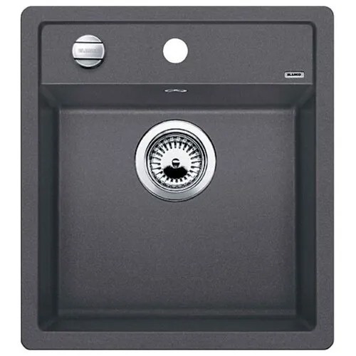 Врезная кухонная мойка 46.5 см Blanco Dalago 45 Silgranit PuraDur 518846 темная скала