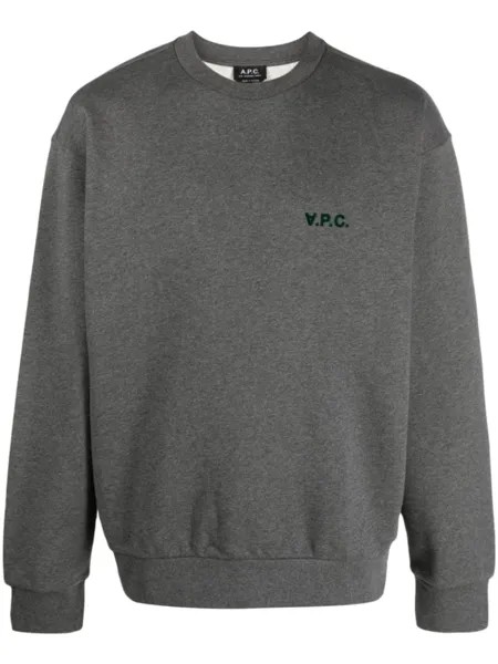 A.P.C. толстовка с логотипом, серый