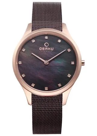 Наручные часы OBAKU, коричневый