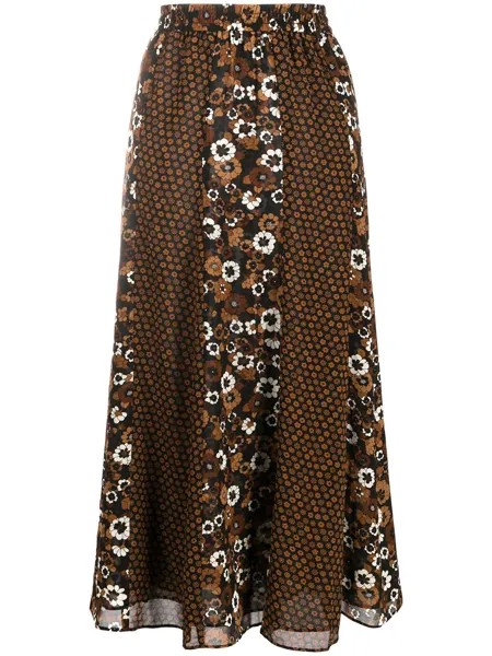 Michael Kors Collection юбка миди с цветочным принтом