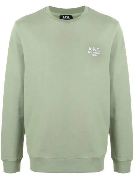 A.P.C. толстовка с вышитым логотипом