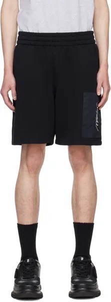 Черные шорты с накладными карманами Moschino