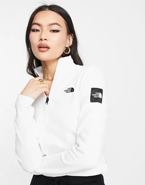 Белый лонгслив с молнией длиной 1/4 The North Face Black Box