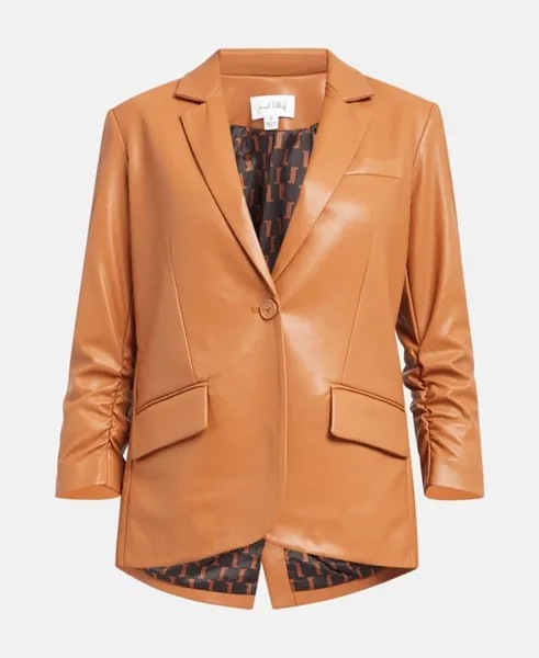 Кожаный пиджак Joseph Ribkoff, коричневый
