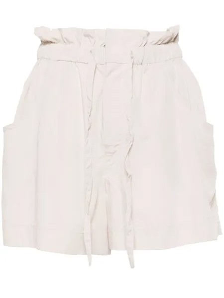 Шорты с поясом Hidea paperbag ISABEL MARANT, бежевый