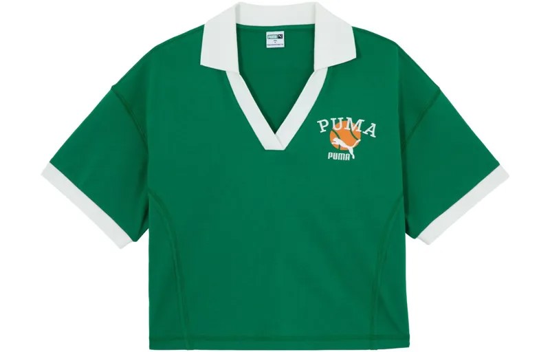 КЛАССИКА Рубашка поло женская зеленая Puma