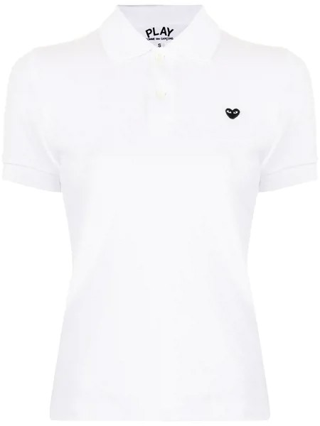 Comme Des Garçons Play embroidered heart polo shirt