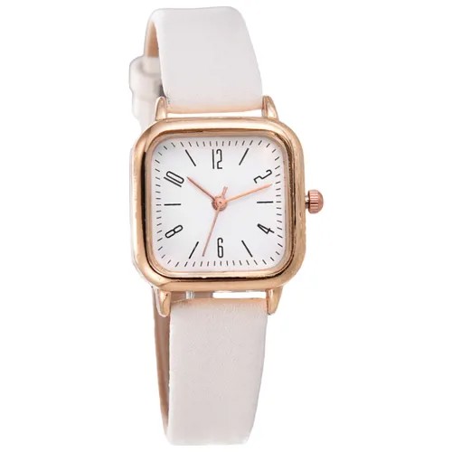 Наручные часы Часы женские кварцевые модные повседневные браслет /белый/, белый