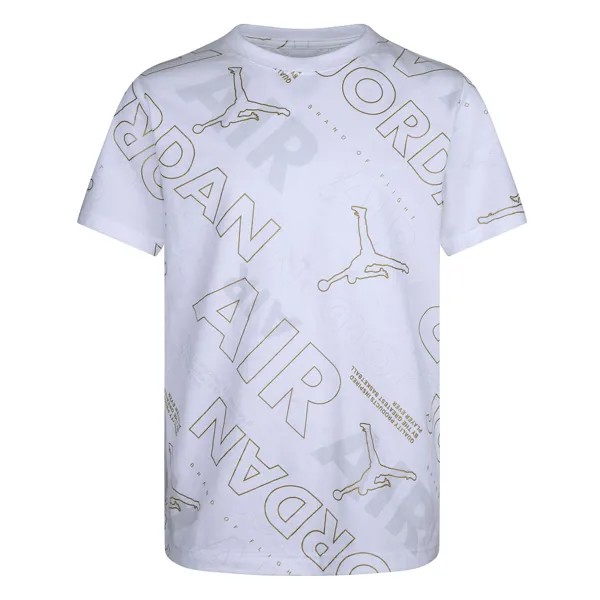 Подростковая футболка Jordan Golden Flight AOP Short-Sleeve Tee