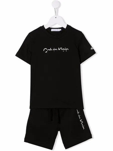 Calvin Klein Kids комплект из футболки и шортов с логотипом