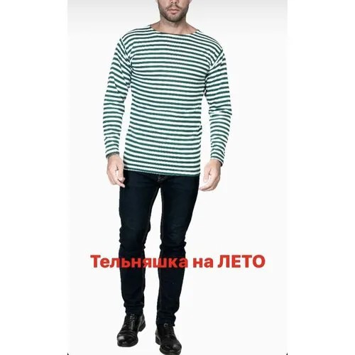 Футболка, размер 44, белый, зеленый