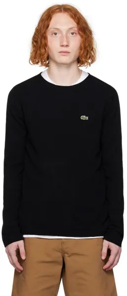 Черный свитер Lacoste Edition Comme des Garçons