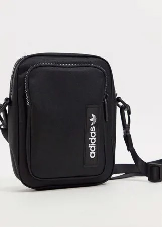 Маленькая спортивная сумка черного цвета adidas Originals-Черный цвет