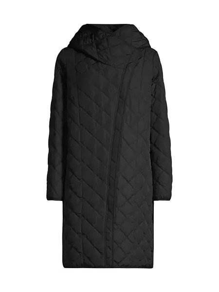Длинное пальто для спального мешка Donna Karan New York, черный