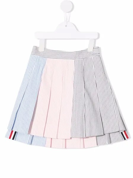Thom Browne Kids плиссированная юбка мини